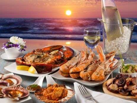Seafood at the Beach